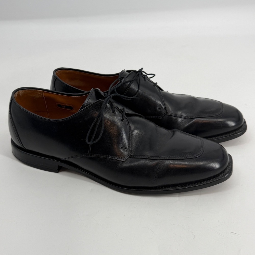 Allen Edmonds Burton Black Leather Split Toe Derby 11 EEE USA Dress‎ Shoes